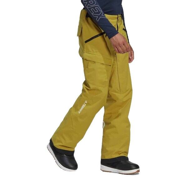Adidas Mens XL Pants Terrex 2 Layer Insulated Snow Tech Tracksuit Bottoms HC7738 - Picture 2 of 6